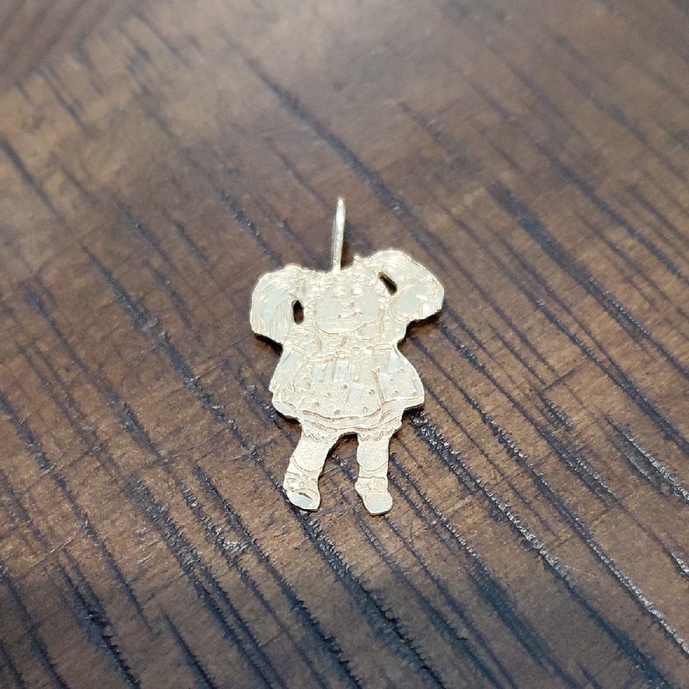 Cabbage Patch Doll 1 Gram Gold Charm